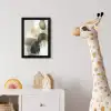 Minimalistisch - Cirkels - Penseelstreken - Beige fotolijst zwart zonder passe partout klein -usfeer4_kinderkamer