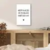 Adem kusjes in en blaas hartjes uit - Spreuken - Quotes aluminium wit klein -sfeer3