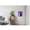 Love - Blauw - Valentijn textielposter latten blank klein -woonkamer