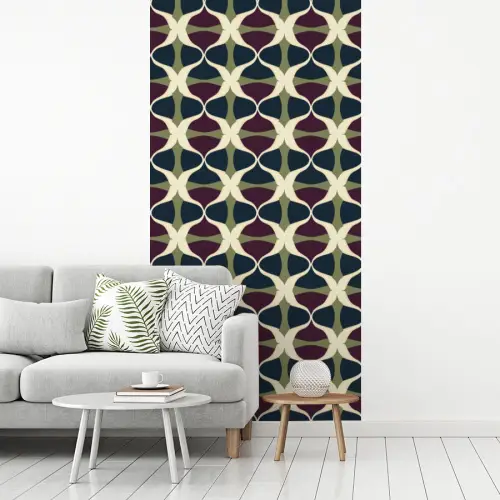 Abstract - Retro - Kleurrijk fotobehang vinyl groot 64 -woonkamer