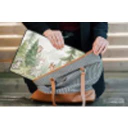 Bos - Dieren - Groen laptophoes neopreen klein -tas