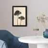 Bladeren - Minimalistisch - Zwart fotolijst zwart zonder passe partout klein -sfeer4