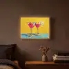 Glazen - Cocktail - Citroen - Kers Light Box met batterij (Wandlamp) middel -sfeer4