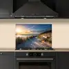 Zonsondergang - Strand - Duin - Gras - Bank keuken achterwand spatscherm klein -sfeer1