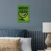 Mojito - Cocktail - Citroen - Groen poster papier klein -sfeer2