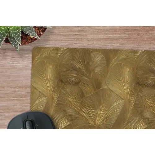 Organisch - Lijnen - Goud muismat rubber klein 262 -closeup