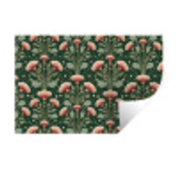 Patroon - Botanisch - Kleurrijk Muursticker klein 286 -3d