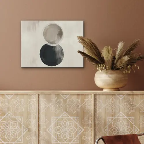 Cirkels - Vorm - Beige - Abstract PET vilt klein -sfeer4