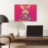 Konijn - Bloemen - Kleurrijk - Kimono PET vilt klein -sfeer5