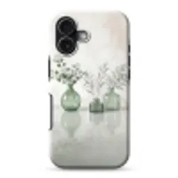 Vazen - Bladeren - Groen Toughcase MagSafe Apple iPhone 17 klein -3d