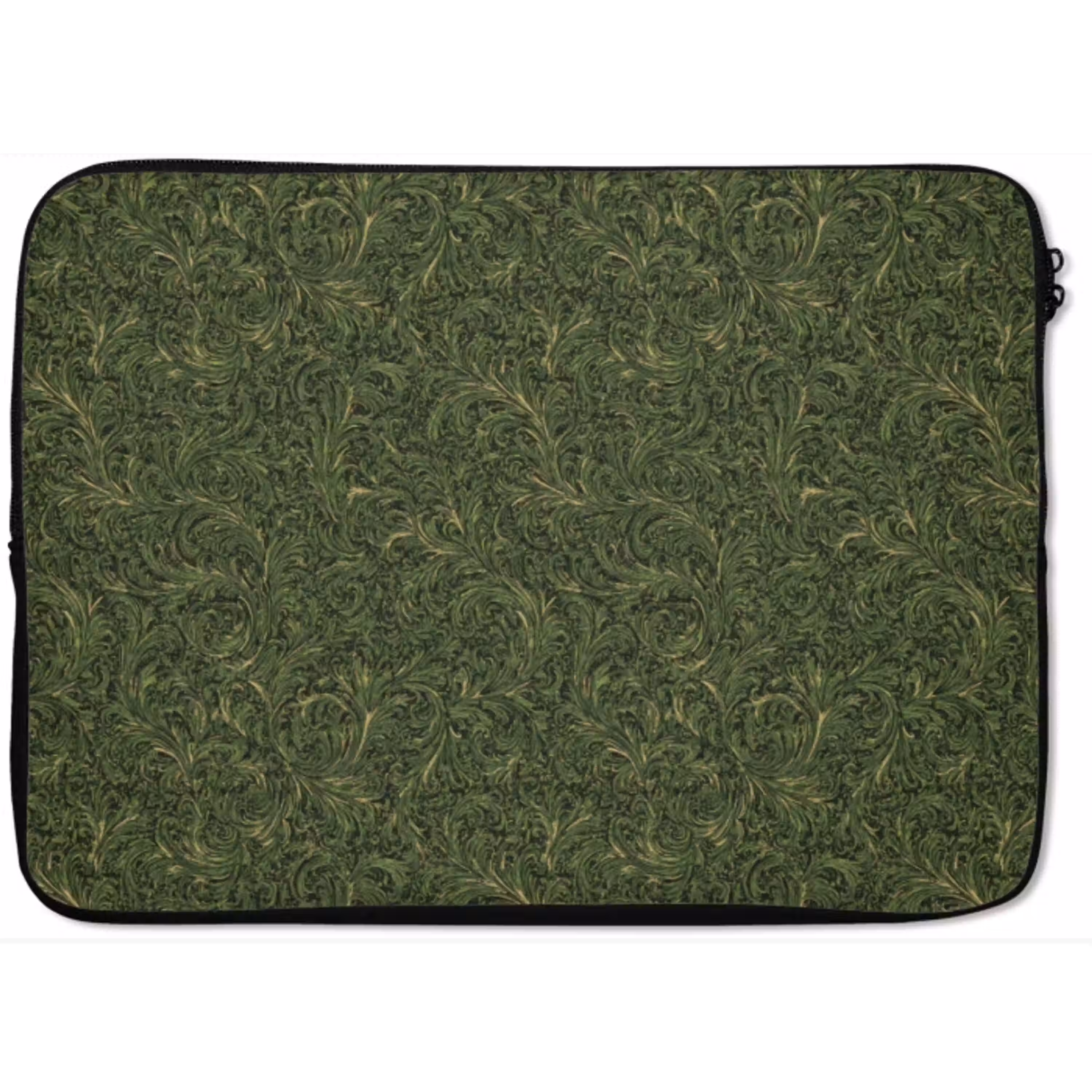 Donker - Groen - Krullend - Botanisch laptophoes neopreen klein 279 -zkaufland3dotto