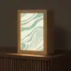 Organische lijnen - Mintgroen - Marmer Light Box met kabel (Tafellamp) klein -z3d_website