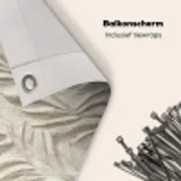 Textuur - Reliëf - Beige Balkonbeschermer Duitsland klein 596 -closeup_NL