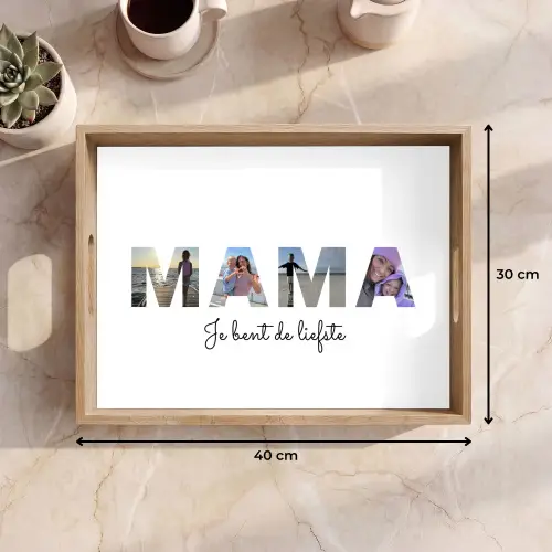 Mama - Lettercollage Dienblad Rechthoek middel -USP_Formaat