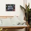 Feestelijk - Kerstgroet - Kleurrijk tuinposter los doek klein -sfeer7