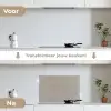 Patroon - Beton - Grijs keuken achterwand spatscherm klein 900 -voor_na_NL
