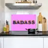 Felroze - Badass - Panterprint - Schaduw Inductie beschemer met haakjes klein -sfeer2