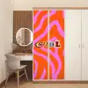 Zebraprint - Grafisch - COOL - Oranje deurposter klein -sfeer3