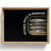 Sardines - Tekst - Vis - Blik Dienblad Rechthoek middel -z3d_shopping