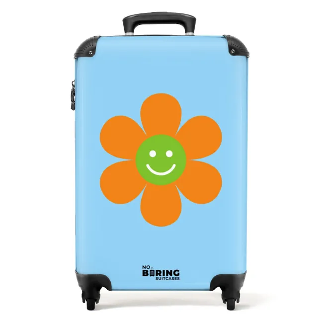 Koffer - Bloem - Smiley - Kleurrijk