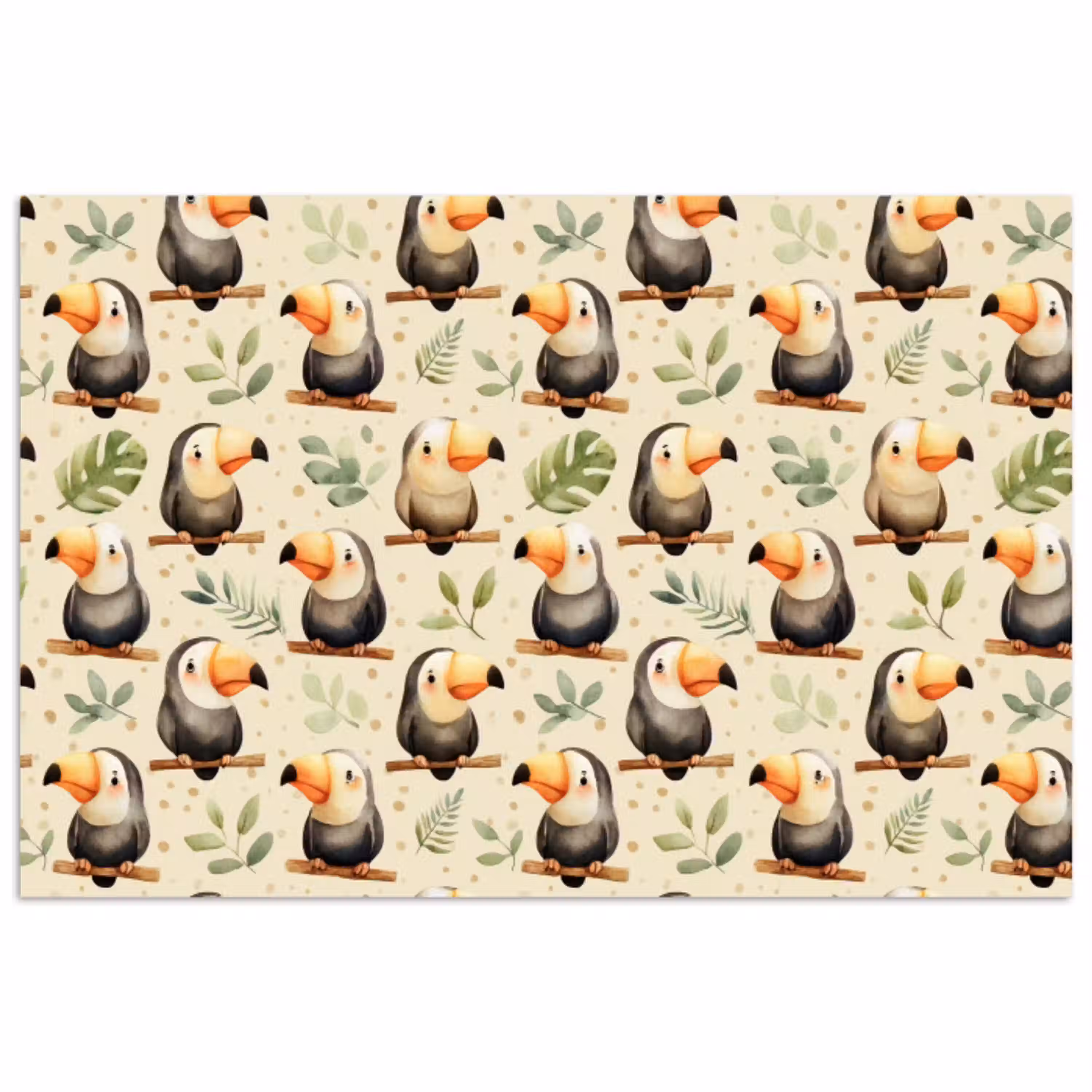 Toekans - Exotisch - Kleurrijk poster papier klein 62 -3d