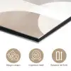 Abstracte bogen - Modern - Beige aluminium wit klein -closeup_FR