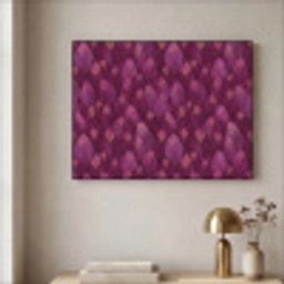 Bladeren - Patroon - Burgundy Textielframe zwart klein 947 -sfeer2
