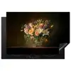 Glazen - Bloemen - Boeket - Kleuren Inductie beschermer vinyl 3mm klein -3d