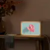 Blad - Anthurium - Stippen - Roze Light Box met kabel (Tafellamp) klein -sfeer4