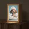 Teckel - Bad - Schuim - Waterdruppels Light Box met kabel (Tafellamp) klein -z3d_website