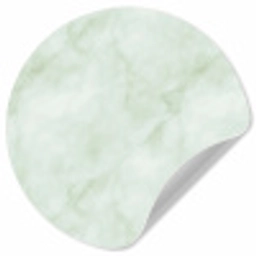 Groen - Marmer - Vloeiende aders Wandcirkel behangsticker klein 186 -3d