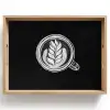 Krijttekening - Koffie - Latte art Dienblad Rechthoek middel -z3d_shopping