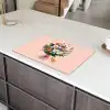 Margrieten - Boeket - Strikje - Roze Inductie beschermer vinyl 3mm klein -sfeer8