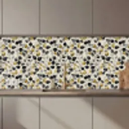 Botanisch - Goud - Zwart keuken achterwand 2 middel 871 zz_3dshopping