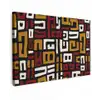 Abstract - Patroon - Rood Tuinposter op houten frame 2 cm dik klein -3d
