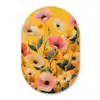 Bloemen - Veld - Geel Wandcirkel Ovaal Glas middel -3d