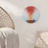 Wolk - Confetti - Boot - Wateroppervlakte Wandcirkel kunststof plaat 5mm dik klein -sfeer5
