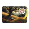 Bankje - Boom - Klaprozen - Heuvels Placemat vinyl groot -zzzproduct_Kitchenyeah-website