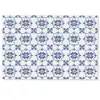 Modern - Patroon - Blauw - Roze Deurmat klein 898 -zkaufland3d
