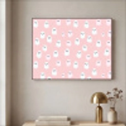 Spookjes - Patroon - Roze Textielframe zwart klein 947 -sfeer2