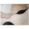 Contourlijnen - Abstracte landschap tuinposter los doek klein -3d