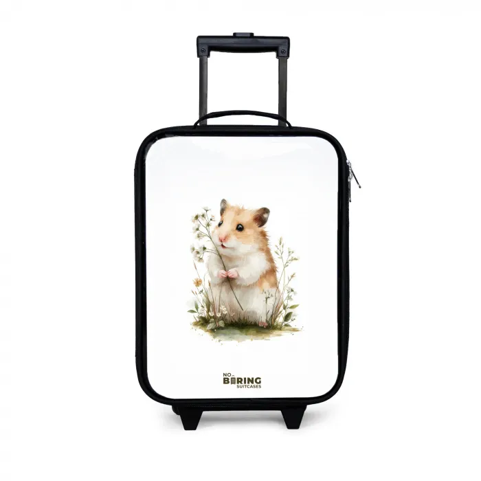 Dier - Natuur - Hamster Kinderkoffer - Zwart klein -3d