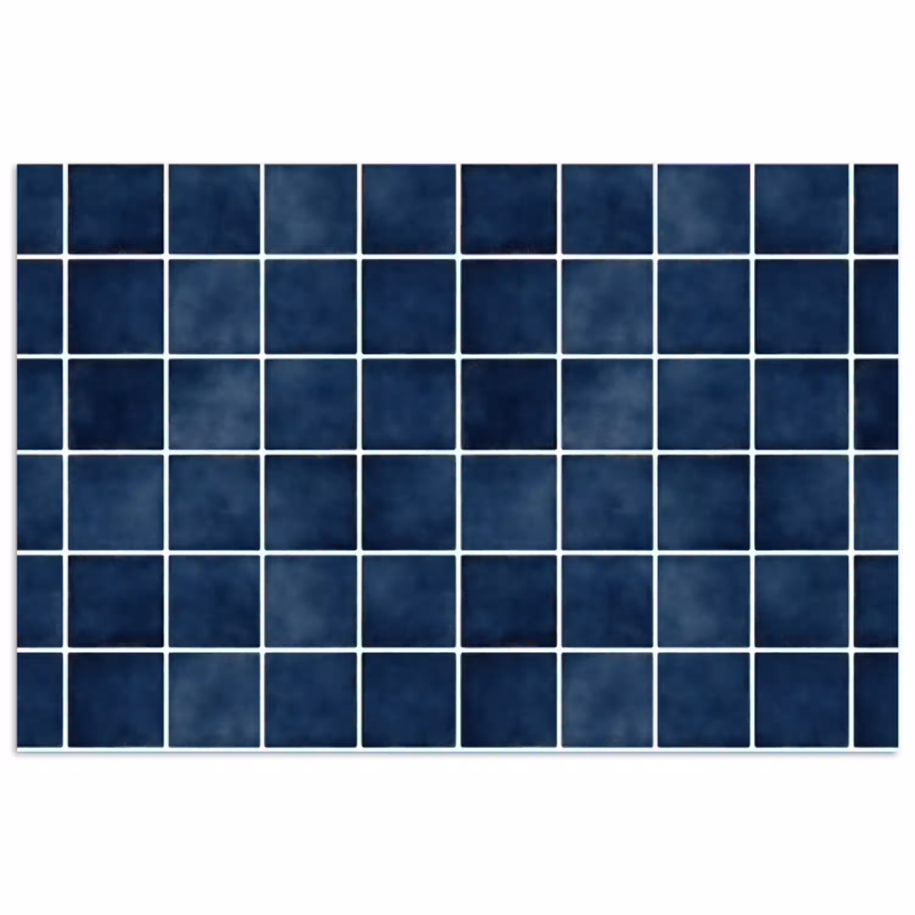 Tegel - Modern - Blauw poster papier klein 62 -3d