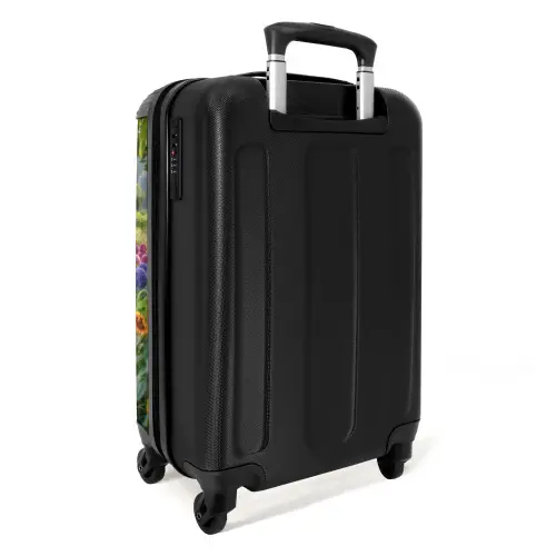 Tuinpad met bloemen NBS - Handbagage koffer - Kinderen Unisex middel -achterkant