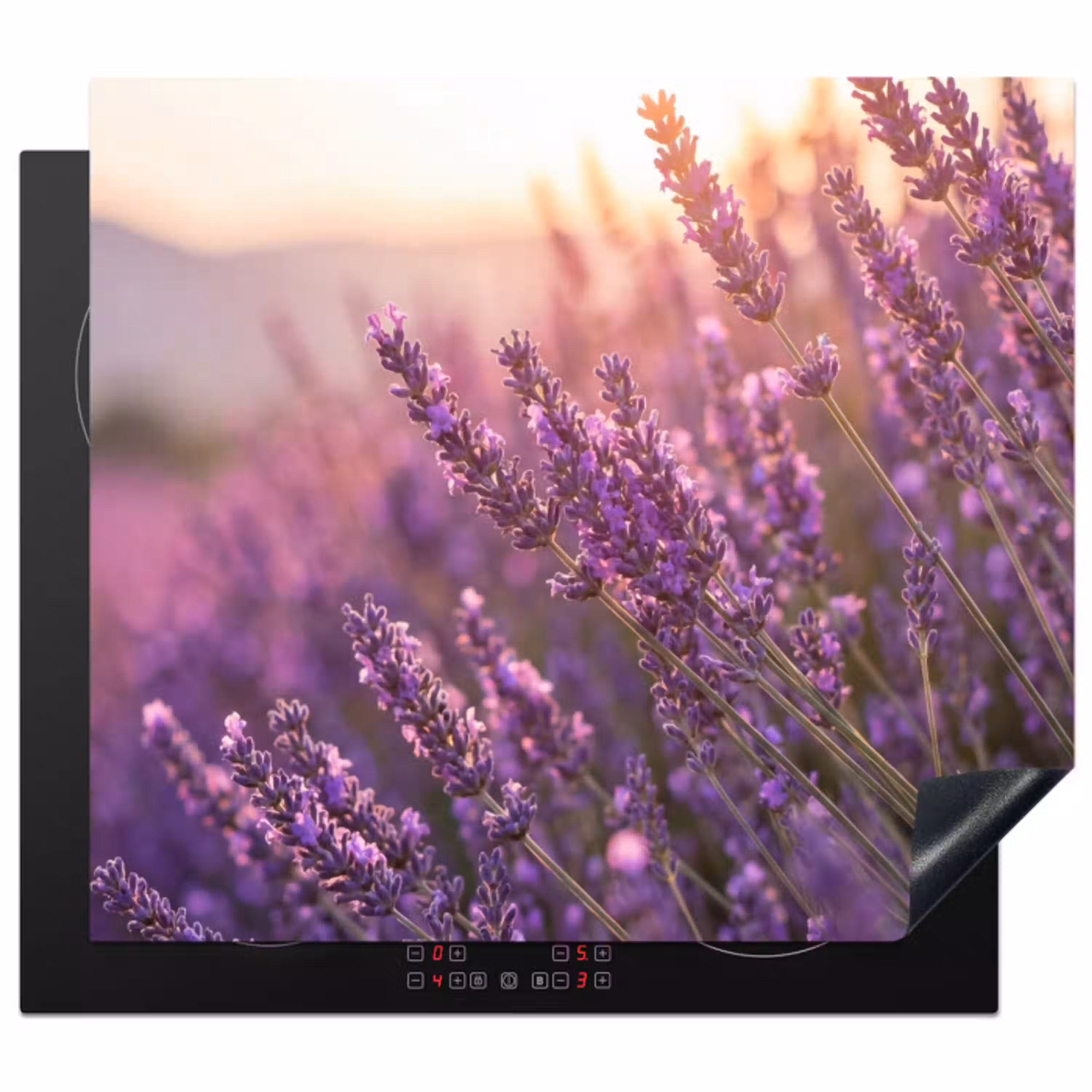 Lavendel - Paars - Zonlicht Inductie beschermer vinyl 3mm middel -3d