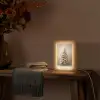 Kerst - kerstboom - Sneeuw - Art Light Box met kabel (Tafellamp) klein -sfeer4