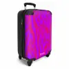 Zebrastrepen in rood en paars met moderne flair NBS - Handbagage koffer - Volwassenen Unisex middel -productfoto_3d