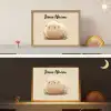 Schaap - Beige - Bloemen Light Box met batterij (Wandlamp kind) middel -sfeer3_kind