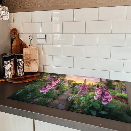 Vingerhoedskruid - Bloemen - Tuin Inductie beschermer vinyl 3mm klein -sfeer3