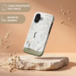 Minimalistisch - Kraanvogels - Blauw Toughcase MagSafe Apple iPhone 17 klein -USP_RandenV_FR